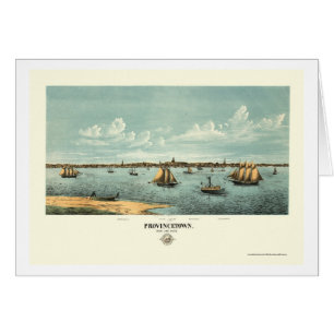 Provincetown, carte panoramique de mA - 1877