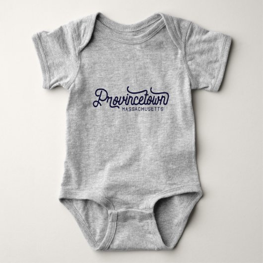 Provincetown Massachusetts Baby Bodysuit (Voorkant)