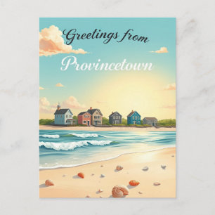 Provincetown, Massachusetts – Cape Cod Stranden Briefkaart