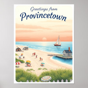 Provincetown, Massachusetts – Cape Cod Stranden Poster