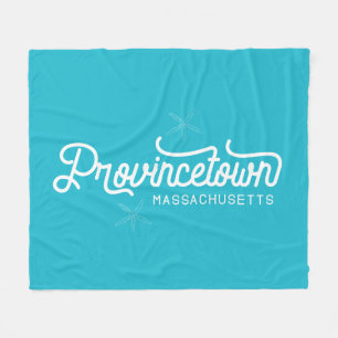 Provincetown Massachusetts Fleece Blanket Deken
