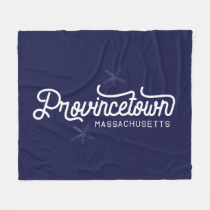 Provincetown Massachusetts Fleece Blanket Deken