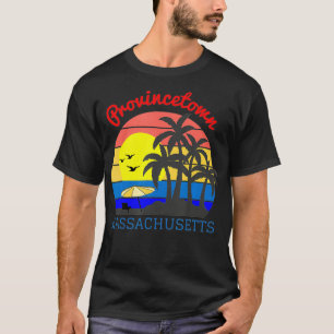 Provincetown, Massachusetts Retro Beach S T-shirt