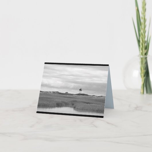 Provincetown noir et blanc, cartes pour notes (Devant)