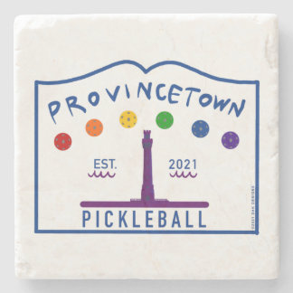 Provincetown Pickleball Stone Onderzetter v1