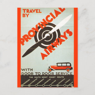 Provincial Airways Briefkaart