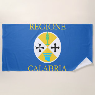 Provincie Calabria Vlag Strandlaken