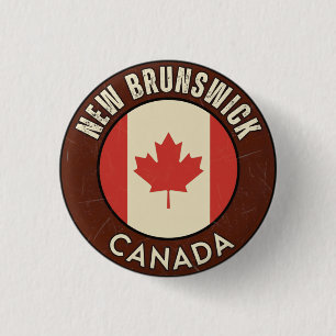 Provincie New Brunswick Canada Ronde Button 3,2 Cm