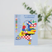Provincie op Kaart Holland (Staand voorkant)