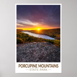 Provincie Porcupine Mountains Park Michigan Waterv Poster