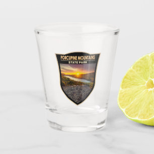 Provincie Porcupine Mountains Park Michigan Waterv Shot Glas