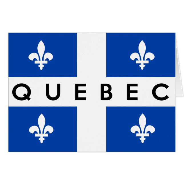provincie quebec vlag canada naam land (Voorkant Horizontaal)