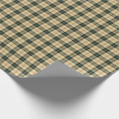 Provincie Saskatchewan Canada Tartan Cadeaupapier (Hoek)