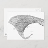 Provincie  zwart-wit briefkaart (Voorkant / Achterkant)