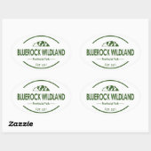Provinciepark Bluerock Wildland Ovale Sticker (Vel)