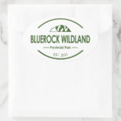 Provinciepark Bluerock Wildland Ovale Sticker (Tas)