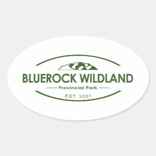 Provinciepark Bluerock Wildland Ovale Sticker