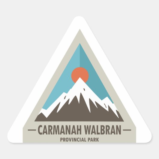 Provinciepark Carmanah Walbran Driehoek Sticker (Voorkant)