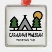 Provinciepark Carmanah Walbran Metalen Ornament (Voorkant)