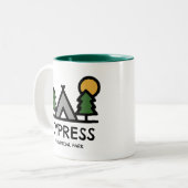 Provinciepark Cypress Tweekleurige Koffiemok (Voorkant links)