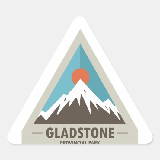 Provinciepark Gladstone Driehoek Sticker (Voorkant)
