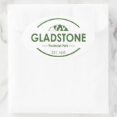 Provinciepark Gladstone Ovale Sticker (Tas)