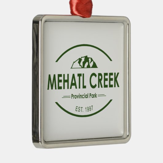 Provinciepark Mehatl Creek Metalen Ornament (Rechts)