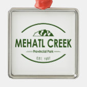 Provinciepark Mehatl Creek Metalen Ornament (Voorkant)