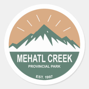 Provinciepark Mehatl Creek Ronde Sticker