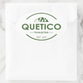 Provinciepark Quetico Ovale Sticker (Tas)