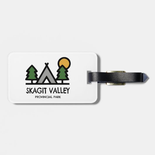 Provinciepark Skagit Valley Bagagelabel (Achterkant horizontaal)