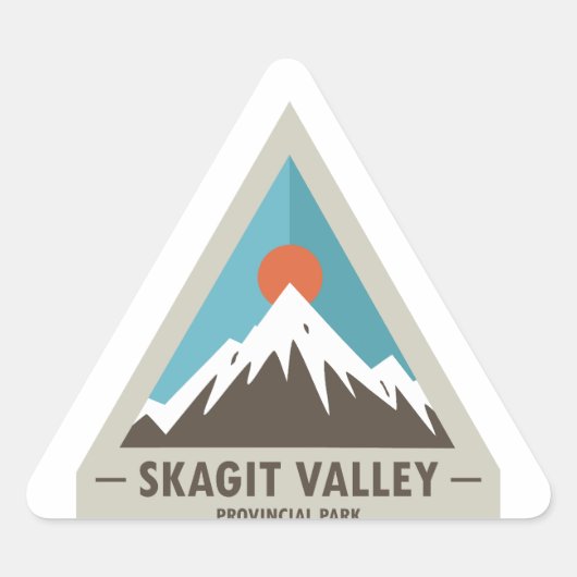 Provinciepark Skagit Valley Driehoek Sticker (Voorkant)