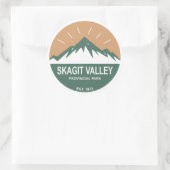 Provinciepark Skagit Valley Ronde Sticker (Tas)