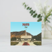 Provo Utah Temple Briefkaart (Staand voorkant)