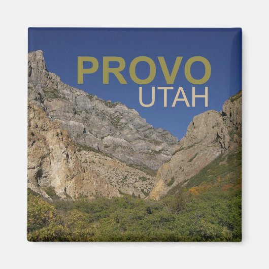Provo Utah Travel Photo Souvenir Frigo Magnet (Devant)