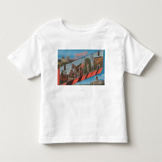 Provo, UtahLarge Letter ScenesProvo, UT Kinder Shirts (Voorkant)