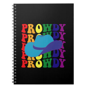 Prowdy Rodeo Hallo Cowboy Cowgirl LGBTQ Western  Notitieboek