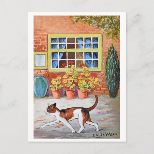 Prowling Cat, Louis Wain Briefkaart (Voorkant)