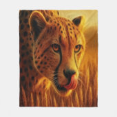 Prowling Cheetah Fleece Deken (Voorkant)