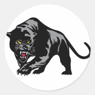 Prowling Panther Ronde Sticker