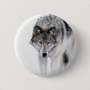 Prowling Wolf Ronde Button 5,7 Cm