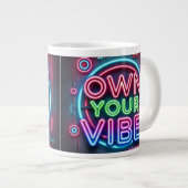 Prown Your Vibe - Neon Jumbo Mug (Devant droit)
