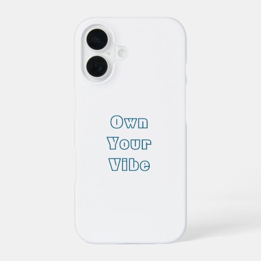 Prown Your Vibe - Stylish iPhone 16 Back Coque (Verso)
