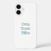 Prown Your Vibe - Stylish iPhone 16 Back Coque (Verso)