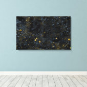 Proxima (zwart) canvas afdruk (Insitu (Houten vloer))