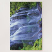 Proxy Falls in Oregons Centrale Cascadegebergte Legpuzzel (Verticaal)