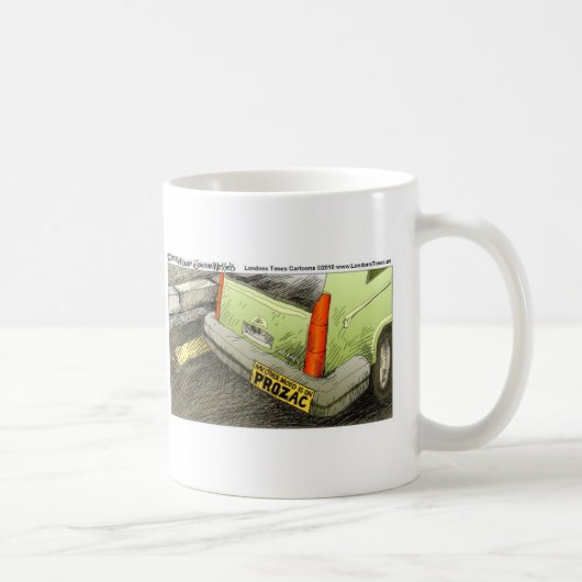 Prozac Bumpersticker Funny T - shirts Kaarten & ca Koffiemok (Rechts)