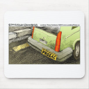 Prozac Bumpersticker Funny T - shirts Kaarten & ca Muismat