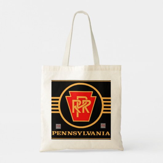PRR Black en Gold Logo Canvas tas (Achterkant)