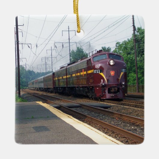 PRR E8a 5711 AT Cyrm Lynne PA Keramisch Ornament (Voorkant)